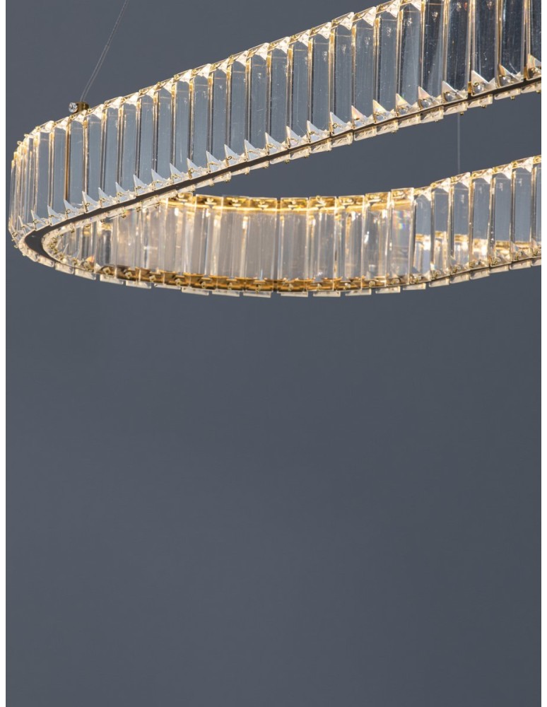 Pendant lamps - Luces Exclusivas BAUTA Pendant Modern gold and gold shades 1xLED max 48W 3500K LE42672 - product kolory-swiatla.pl 4