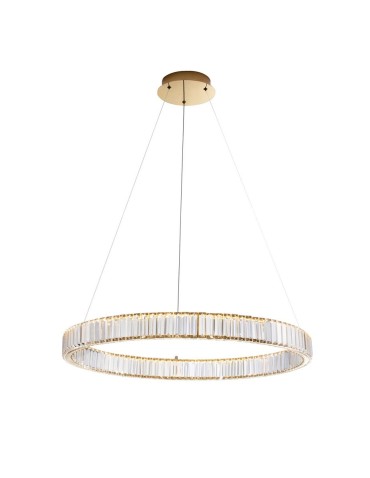 Luces Exclusivas BAUTA Pendant Modern gold and gold shades 1xLED max 47W 3500K LE42675