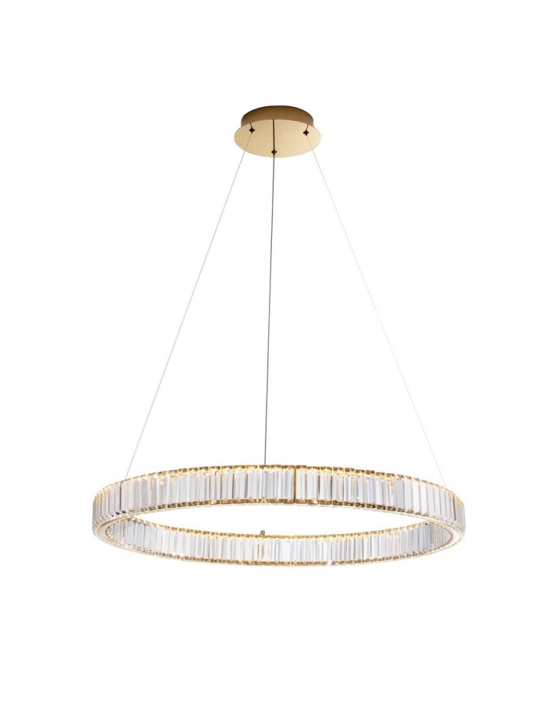 Pendant lamps - Luces Exclusivas BAUTA Pendant Modern gold and gold shades 1xLED max 47W 3500K LE42675 - product kolory-swiatla.pl 1