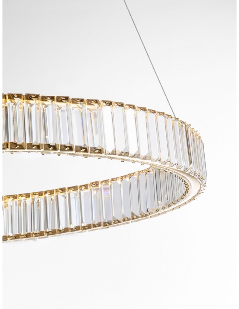 Pendant lamps - Luces Exclusivas BAUTA Pendant Modern gold and gold shades 1xLED max 47W 3500K LE42675 - product kolory-swiatla.pl 2