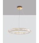 Lampy wiszące - Luces Exclusivas BAUTA Wisząca Nowoczesna złoty i odcienie złota 1xLED max 47W 3500K LE42675 - produkt 3