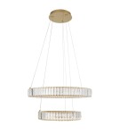 Pendant lamps - Luces Exclusivas BAUTA Pendant Modern gold and gold shades 1xLED max 48W 3500K LE42676 - product 1