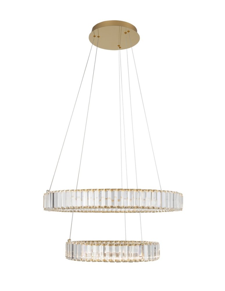 Lampy wiszące - Luces Exclusivas BAUTA Wisząca Nowoczesna złoty i odcienie złota 1xLED max 48W 3500K LE42676 - produkt kolory-swiatla.pl 1