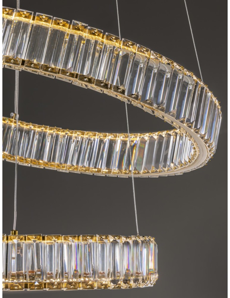 Pendant lamps - Luces Exclusivas BAUTA Pendant Modern gold and gold shades 1xLED max 48W 3500K LE42676 - product kolory-swiatla.pl 2