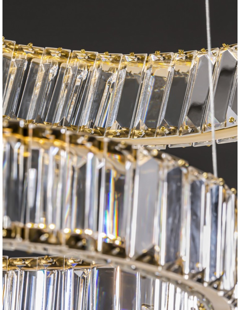 Pendant lamps - Luces Exclusivas BAUTA Pendant Modern gold and gold shades 1xLED max 48W 3500K LE42676 - product kolory-swiatla.pl 3