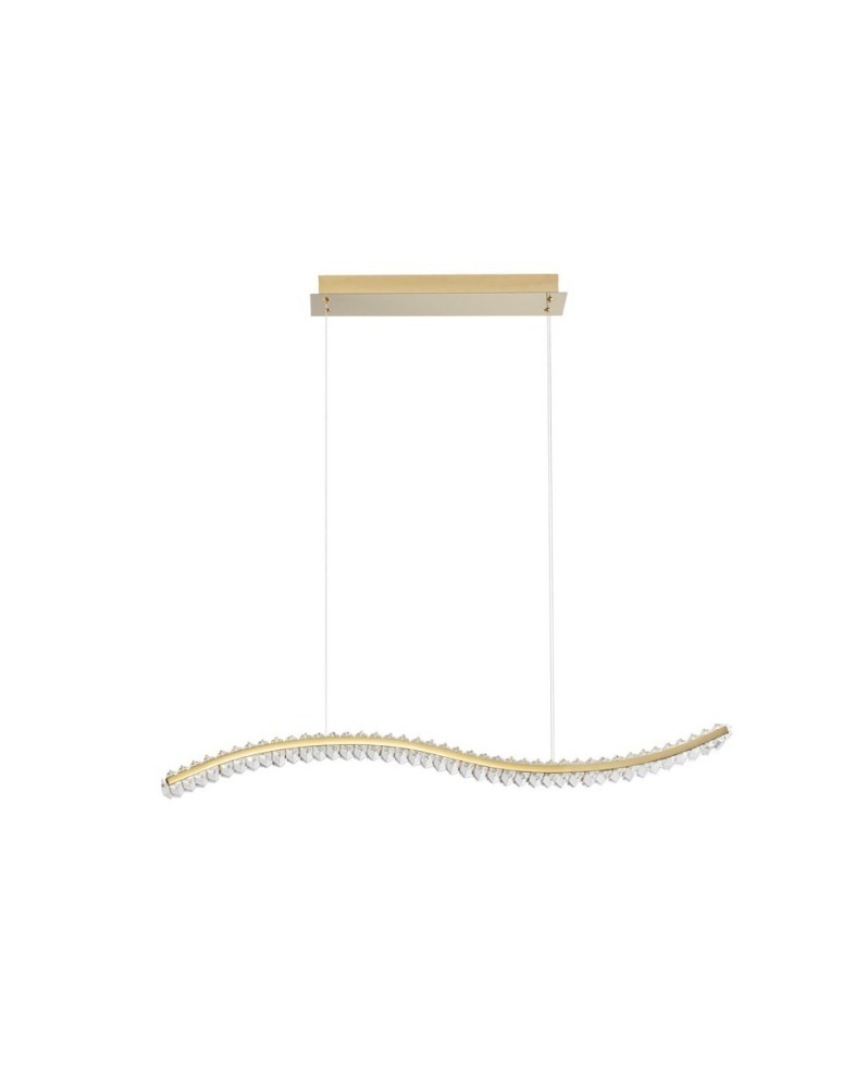 Pendant lamps - Luces Exclusivas BAUTA Pendant Modern gold and gold shades 1xLED max 40W 3500K LE42677 - product kolory-swiatla.pl 1