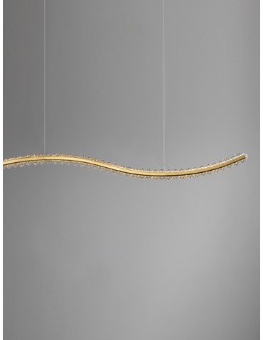 Luces Exclusivas BAUTA Pendant Modern gold and gold shades 1xLED max 40W 3500K LE42677 - product 2