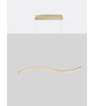 Lampy wiszące - Luces Exclusivas BAUTA Wisząca Nowoczesna złoty i odcienie złota 1xLED max 40W 3500K LE42677 - produkt 3