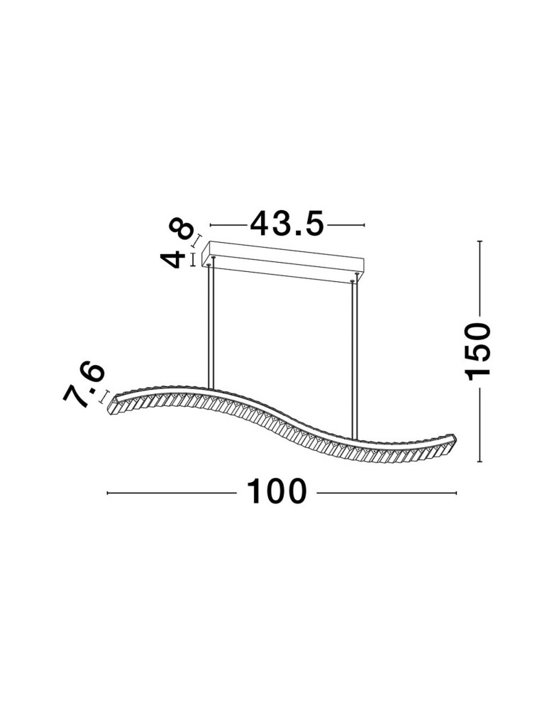 Lampy wiszące - Luces Exclusivas BAUTA Wisząca Nowoczesna złoty i odcienie złota 1xLED max 40W 3500K LE42677 - produkt kolory-swiatla.pl 5