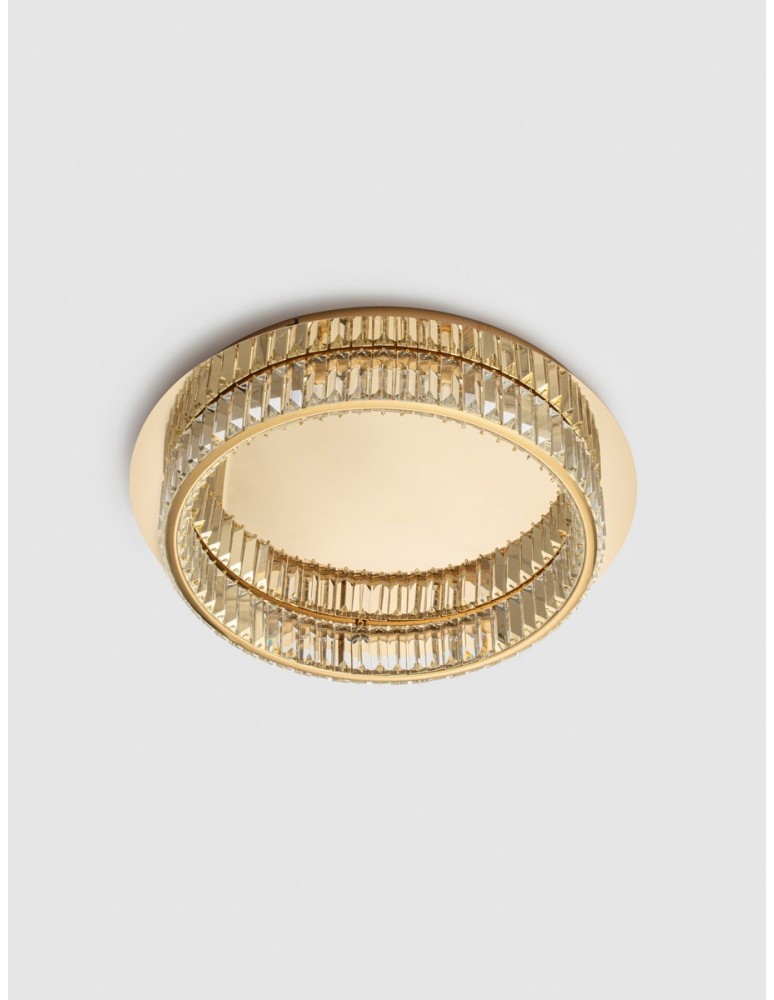 Glamour ceiling lamps - Luces Exclusivas BAUTA Ceiling Modern Gold and shades of gold 1xLED max 29W 3500K LE42678 - product kolory-swiatla.pl 4