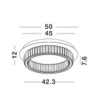 Glamour ceiling lamps - Luces Exclusivas BAUTA Ceiling Modern Gold and shades of gold 1xLED max 29W 3500K LE42678 - product 6