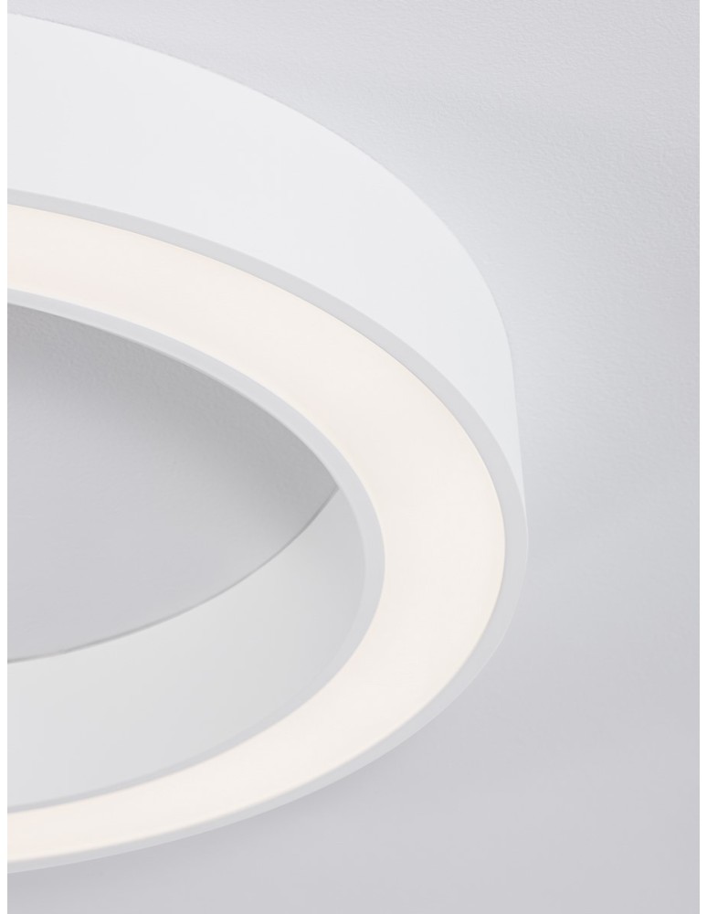 Ring ceiling lamps - Luces Exclusivas CLARO Modern Ceiling White 1xLED max 50W 3000-4000K LE42684 - product kolory-swiatla.pl 3