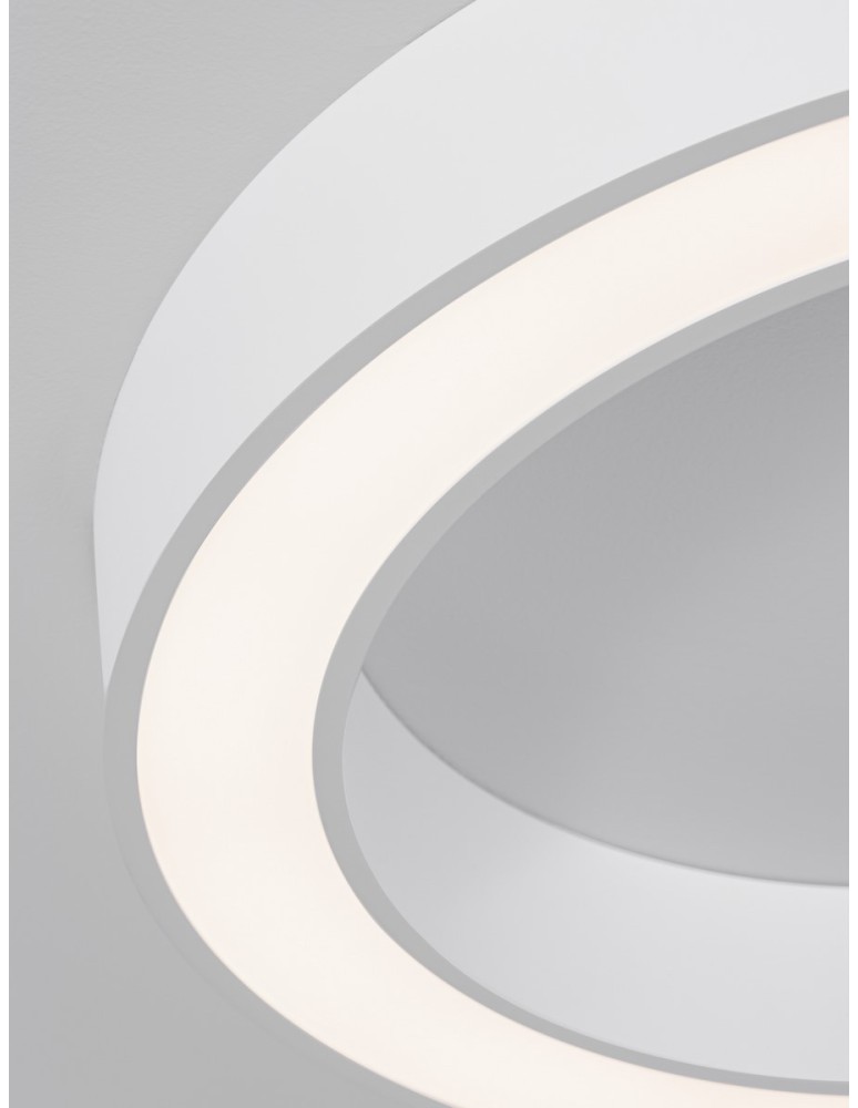 Ring ceiling lamps - Luces Exclusivas CLARO Modern Ceiling White 1xLED max 50W 3000-4000K LE42684 - product kolory-swiatla.pl 5