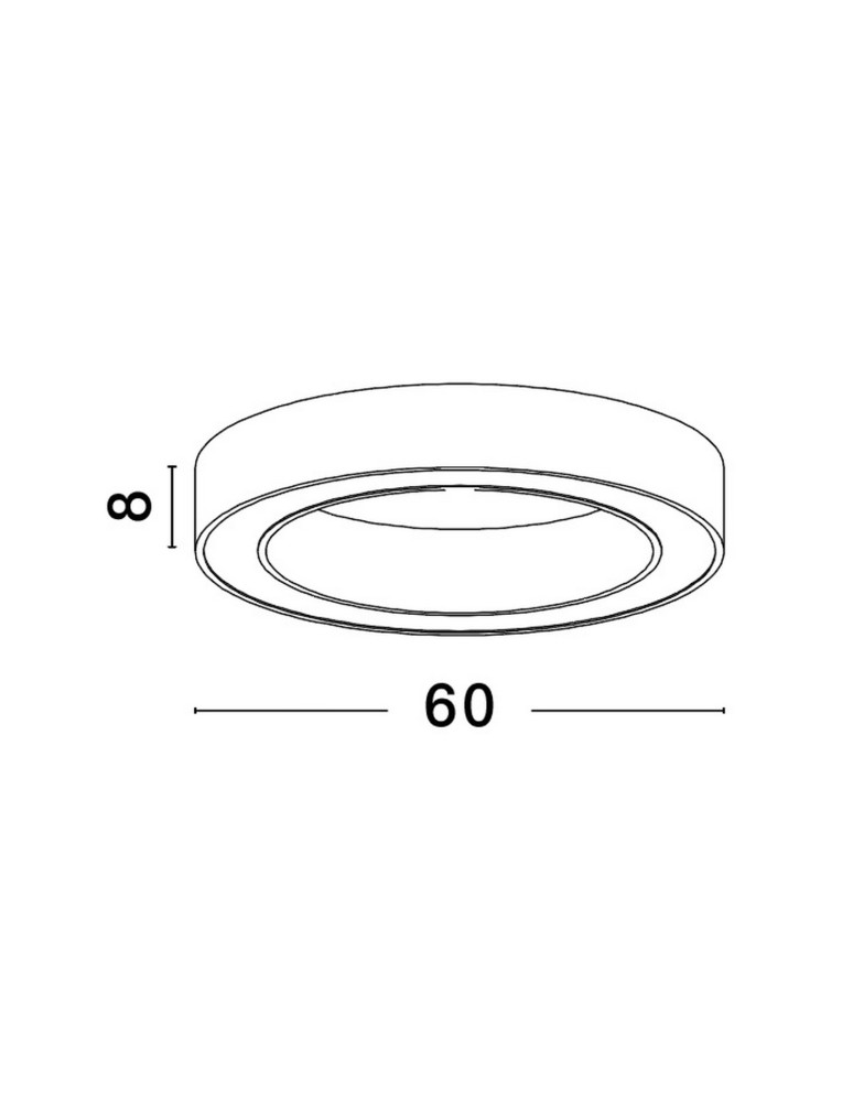 Ring ceiling lamps - Luces Exclusivas CLARO Modern Ceiling Black 1xLED max 50W 3000-4000K LE42685 - product kolory-swiatla.pl 6