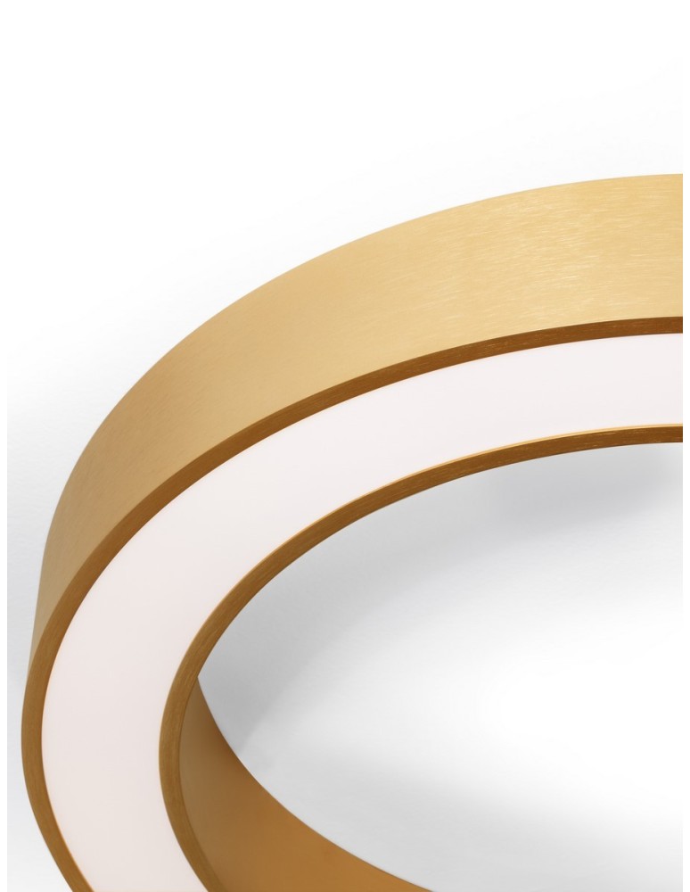 Ring ceiling lamps - Luces Exclusivas CLARO Ceiling Modern Gold and shades of gold 1xLED max 50W 3000-4000K LE42686 - product kolory-swiatla.pl 2