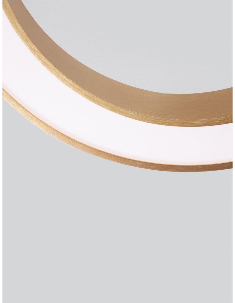 Ring ceiling lamps - Luces Exclusivas CLARO Ceiling Modern Gold and shades of gold 1xLED max 50W 3000-4000K LE42686 - product kolory-swiatla.pl 5