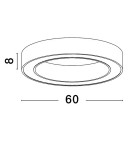 Ring ceiling lamps - Luces Exclusivas CLARO Ceiling Modern Gold and shades of gold 1xLED max 50W 3000-4000K LE42686 - product 6