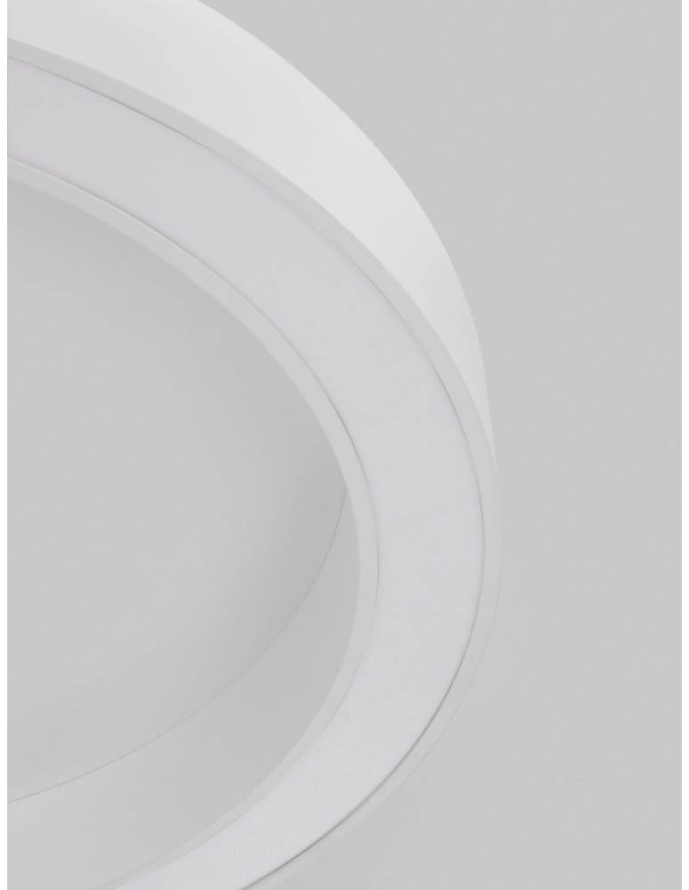 Ring ceiling lamps - Luces Exclusivas CLARO Modern Ceiling White 1xLED max 60W 3000-4000K LE42687 - product kolory-swiatla.pl 3