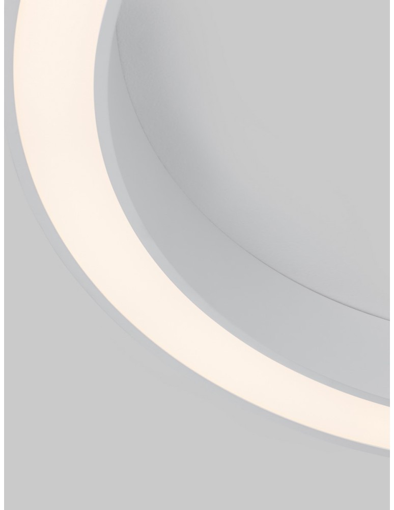 Ring ceiling lamps - Luces Exclusivas CLARO Modern Ceiling White 1xLED max 60W 3000-4000K LE42687 - product kolory-swiatla.pl 5