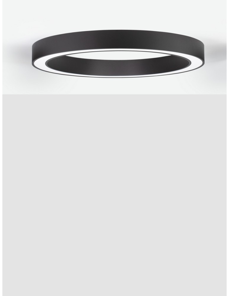 Ring ceiling lamps - Luces Exclusivas CLARO Modern Ceiling Black 1xLED max 60W 3000-4000K LE42688 - product kolory-swiatla.pl 2