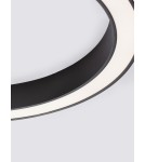 Ring ceiling lamps - Luces Exclusivas CLARO Modern Ceiling Black 1xLED max 60W 3000-4000K LE42688 - product 5