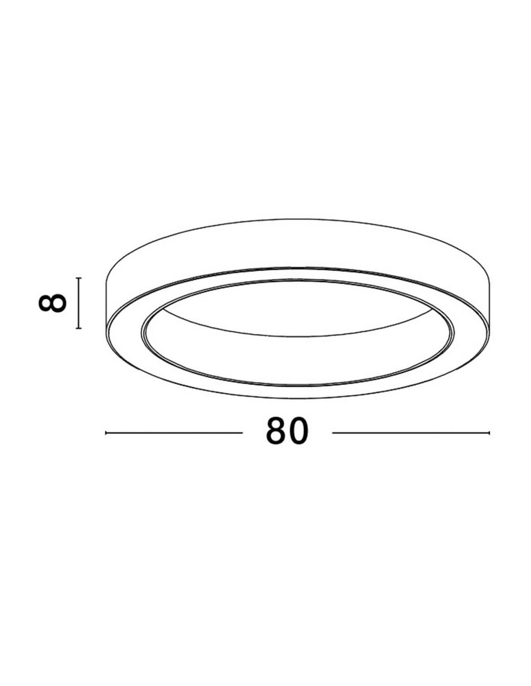 Ring ceiling lamps - Luces Exclusivas CLARO Modern Ceiling Black 1xLED max 60W 3000-4000K LE42688 - product kolory-swiatla.pl 6
