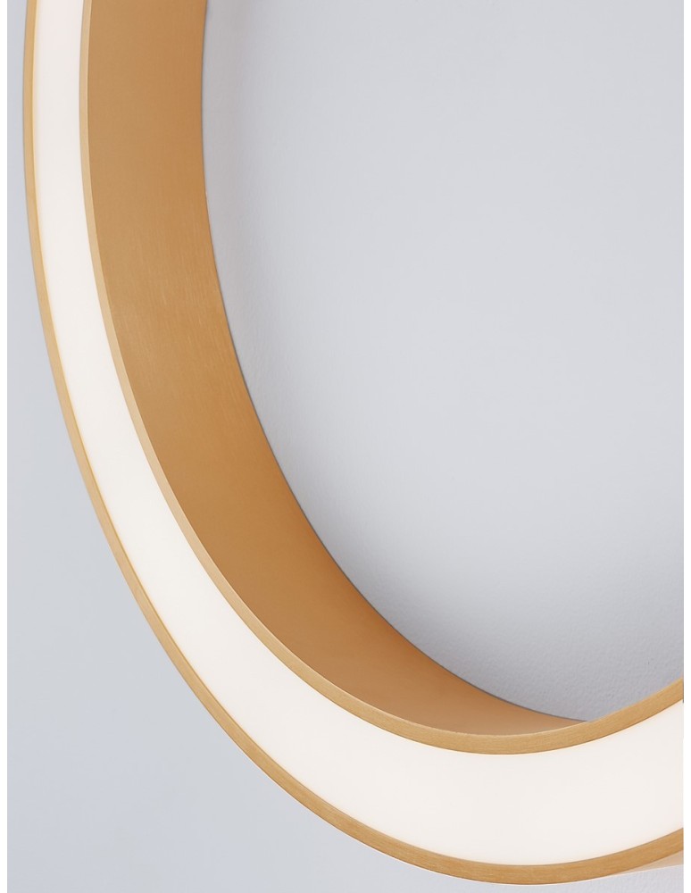 Ring ceiling lamps - Luces Exclusivas CLARO Ceiling Modern Gold and shades of gold 1xLED max 60W 3000-4000K LE42689 - product kolory-swiatla.pl 5