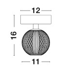 Ceiling lamps - Luces Exclusivas CANA Ceiling Modern Gold and shades of gold 1xLED max 4W 3200K LE42691 - product 4