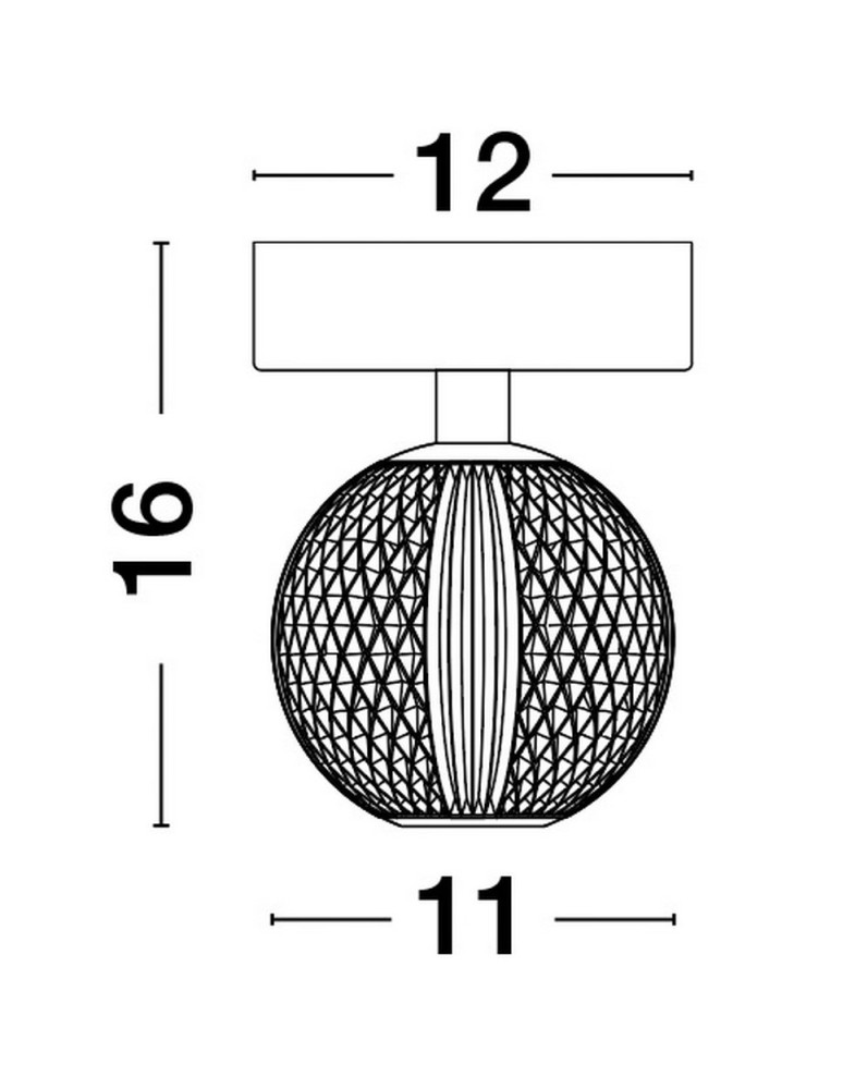Ceiling lamps - Luces Exclusivas CANA Ceiling Modern Gold and shades of gold 1xLED max 4W 3200K LE42691 - product kolory-swiatla.pl 4