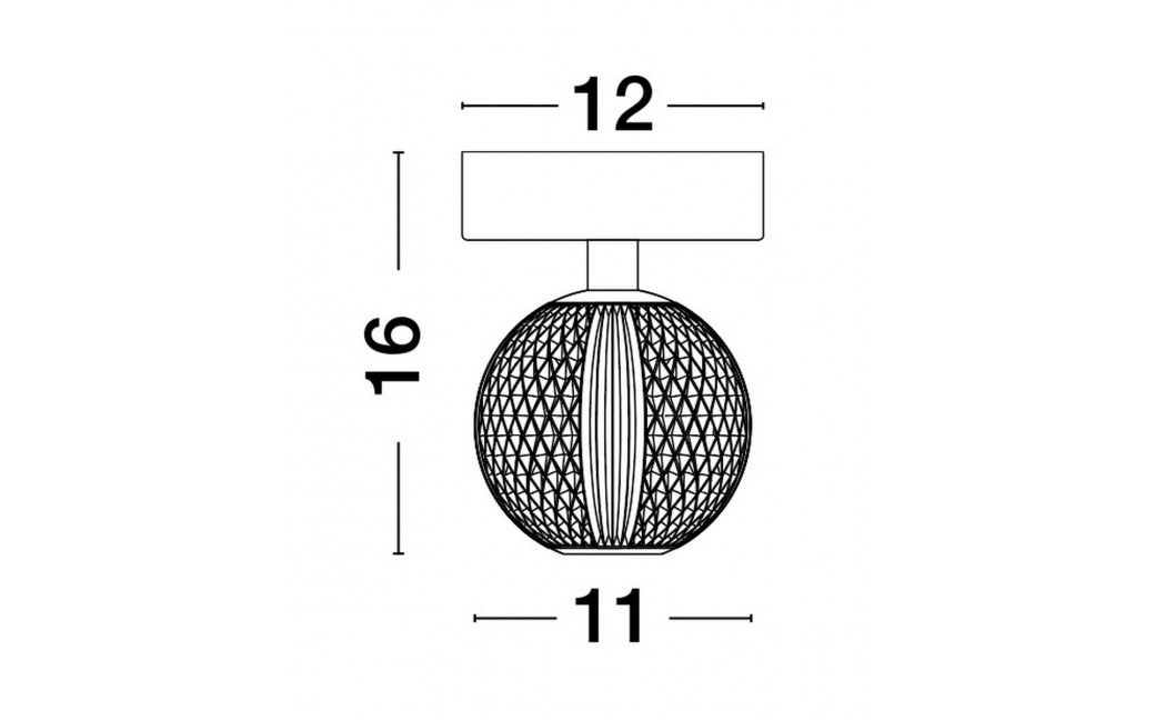 Luces Exclusivas CANA Sufitowa Nowoczesna złoty i odcienie złota 1xLED max 4W 3200K LE42691