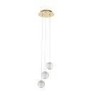 Pendant lamps - Luces Exclusivas CANA Pendant Modern gold and gold shades 1xLED max 15W 3200K LE42692 - product 1