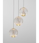 Pendant lamps - Luces Exclusivas CANA Pendant Modern gold and gold shades 1xLED max 15W 3200K LE42692 - product 2