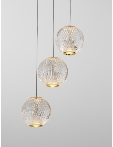 Luces Exclusivas CANA Pendant Modern gold and gold shades 1xLED max 15W 3200K LE42692 - product 2