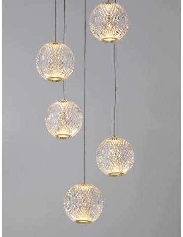 Luces Exclusivas CANA Wisząca Nowoczesna złoty i odcienie złota 1xLED max 21W 3200K LE42693 - produkt 2