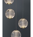 Pendant lamps - Luces Exclusivas CANA Pendant Modern gold and gold shades 1xLED max 21W 3200K LE42693 - product 4
