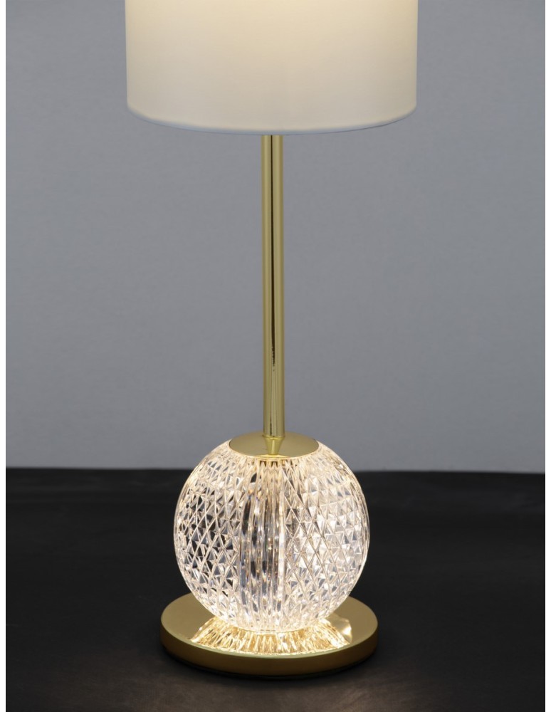 LED table lamps - Luces Exclusivas CANA Table gold and gold shades 1xLED max 8,8W 3200K LE42694 - product kolory-swiatla.pl 5
