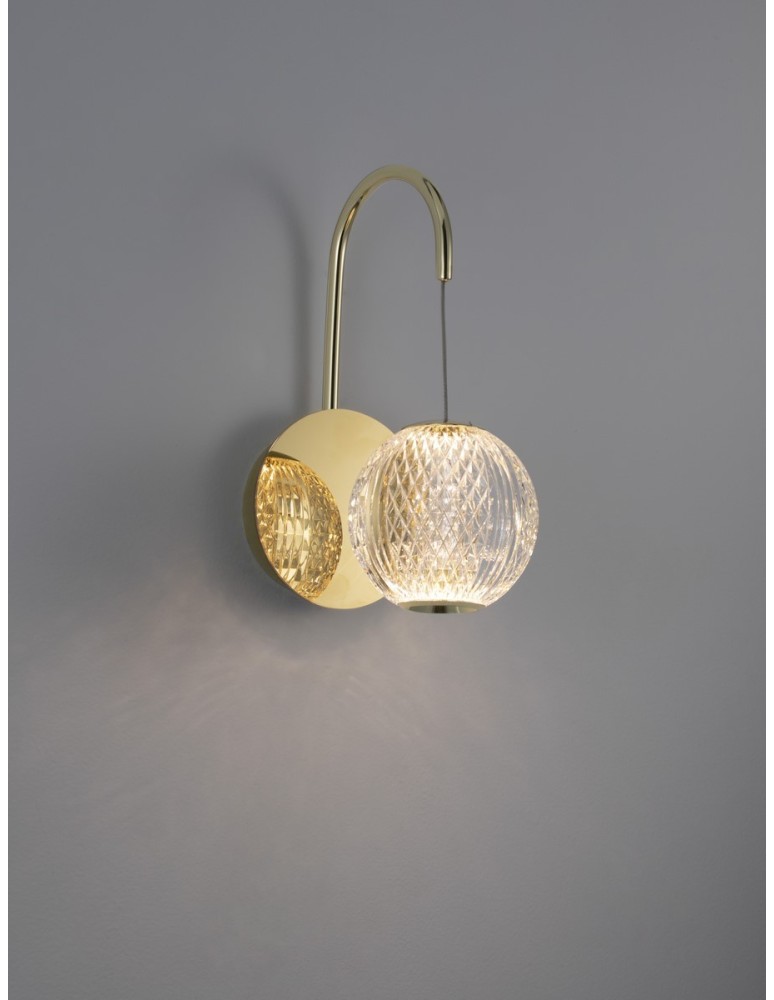 Wall lamps - Luces Exclusivas CANA Wall-mounted Modern Gold and gold shades 1xLED max 4.2W 3200K LE42695 - product kolory-swiatla.pl 2