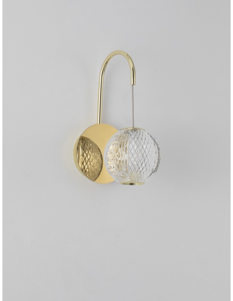 Wall lamps - Luces Exclusivas CANA Wall-mounted Modern Gold and gold shades 1xLED max 4.2W 3200K LE42695 - product kolory-swiatla.pl 4