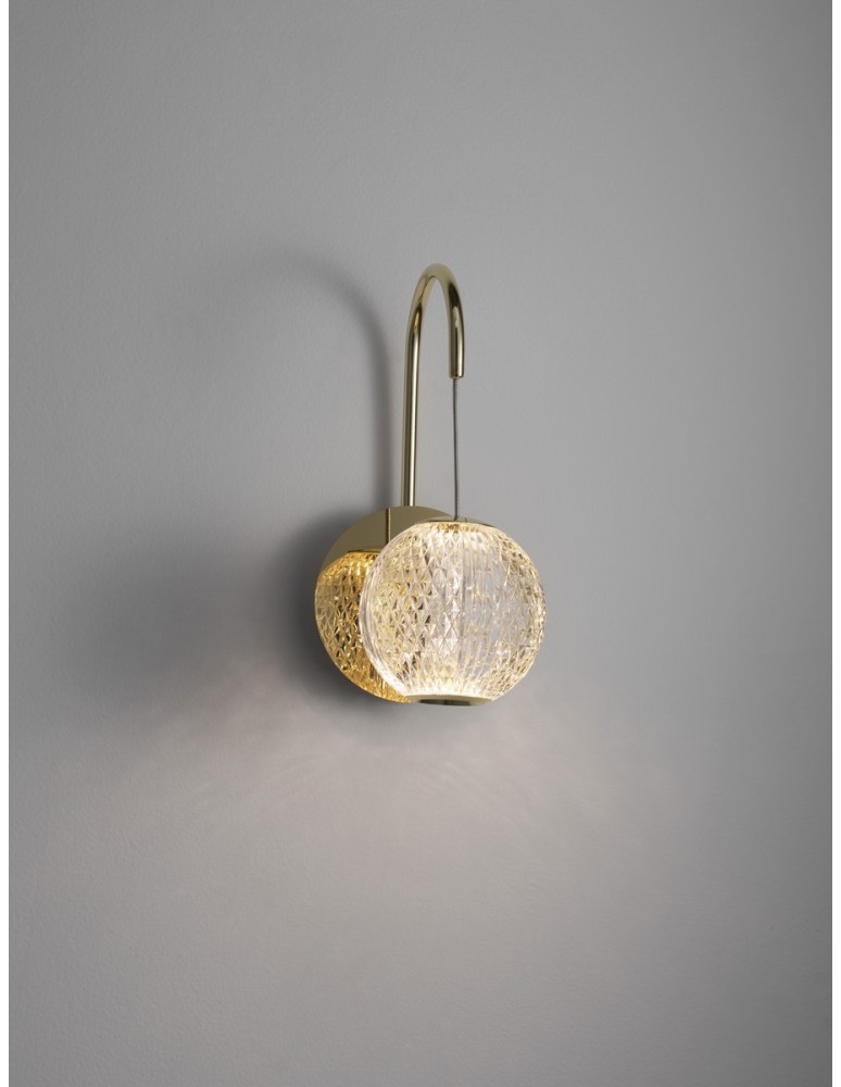 Wall lamps - Luces Exclusivas CANA Wall-mounted Modern Gold and gold shades 1xLED max 4.2W 3200K LE42695 - product kolory-swiatla.pl 5
