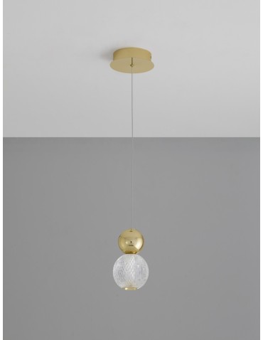 Luces Exclusivas PONCE Pendant Modern gold and gold shades 1xLED max 4W 3200K LE42698 - product 2