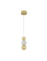 Luces Exclusivas PONCE Pendant Modern gold and gold shades 1xLED max 6W 3200K LE42699