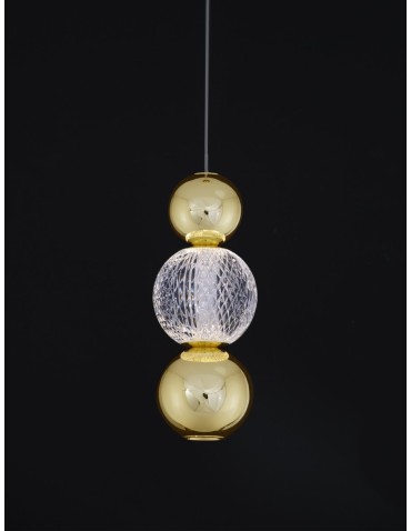 Luces Exclusivas PONCE Pendant Modern gold and gold shades 1xLED max 6W 3200K LE42699 - product 2