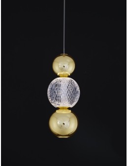 Luces Exclusivas PONCE Pendant Modern gold and gold shades 1xLED max 6W 3200K LE42699 - product 2