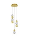 Luces Exclusivas PONCE Pendant Modern gold and gold shades 1xLED max 18W 3200K LE42700