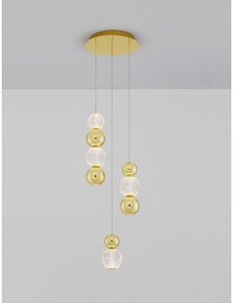 Luces Exclusivas PONCE Wisząca Nowoczesna złoty i odcienie złota 1xLED max 18W 3200K LE42700 - produkt 2