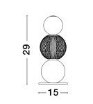 LED table lamps - Luces Exclusivas PONCE Table gold and shades of gold 1xLED max 4W 3200K LE42704 - product 4