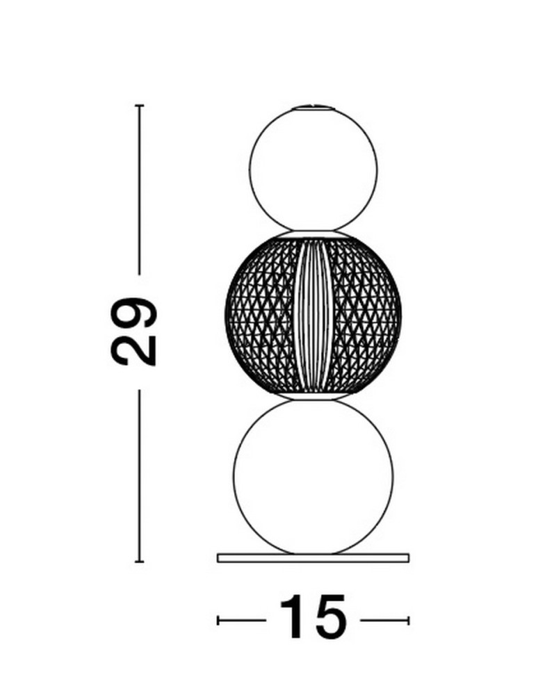 LED table lamps - Luces Exclusivas PONCE Table gold and shades of gold 1xLED max 4W 3200K LE42704 - product kolory-swiatla.pl 4