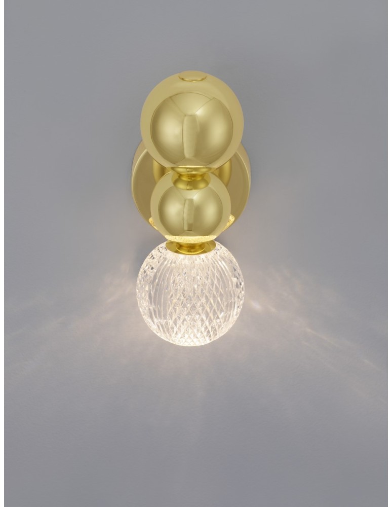 Wall lamps - Luces Exclusivas PONCE Wall-mounted Modern Gold and shades of gold 1xLED max 4W 3200K LE42705 - product kolory-swiatla.pl 2