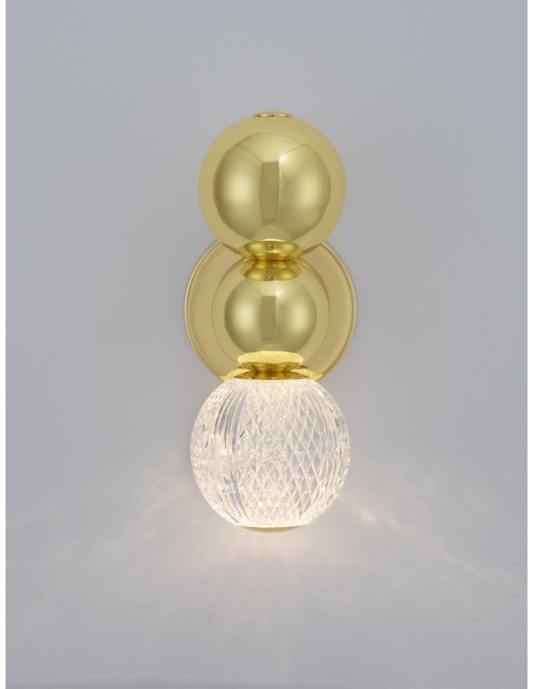 Wall lamps - Luces Exclusivas PONCE Wall-mounted Modern Gold and shades of gold 1xLED max 4W 3200K LE42705 - product kolory-swiatla.pl 3