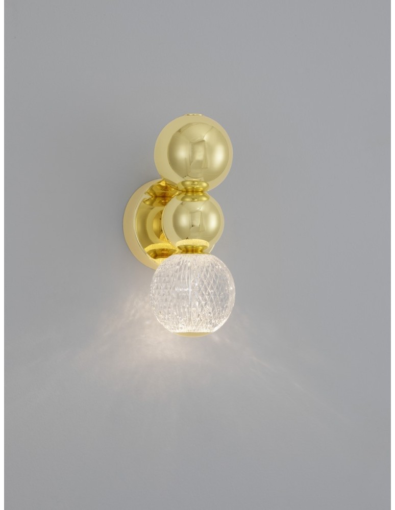 Wall lamps - Luces Exclusivas PONCE Wall-mounted Modern Gold and shades of gold 1xLED max 4W 3200K LE42705 - product kolory-swiatla.pl 4